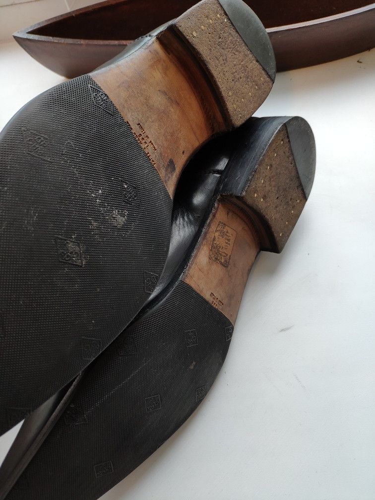 Premiata Stitched black derbies.Like Saint Laurent A1923 Poell Size US 7.5 / EU 40-41 - 8 Thumbnail