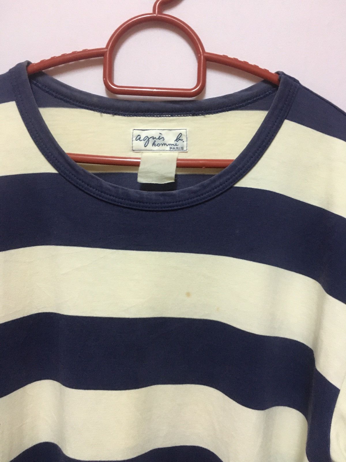 agnes b. VINTAGE AGNES B STRIPE KURT COBAIN Size US L / EU 52-54 / 3 - 3 Thumbnail
