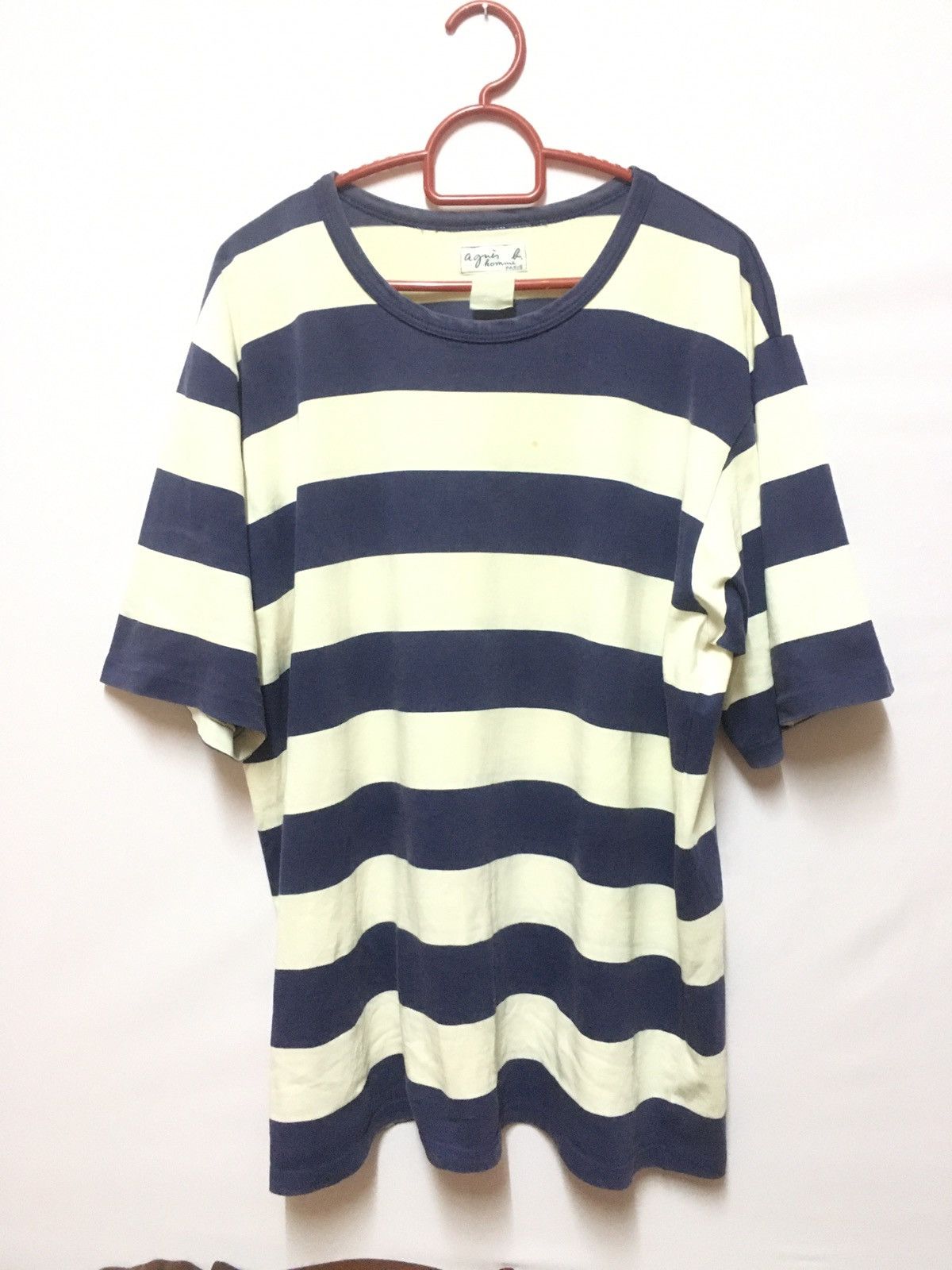 agnes b. VINTAGE AGNES B STRIPE KURT COBAIN Size US L / EU 52-54 / 3 - 1 Thumbnail