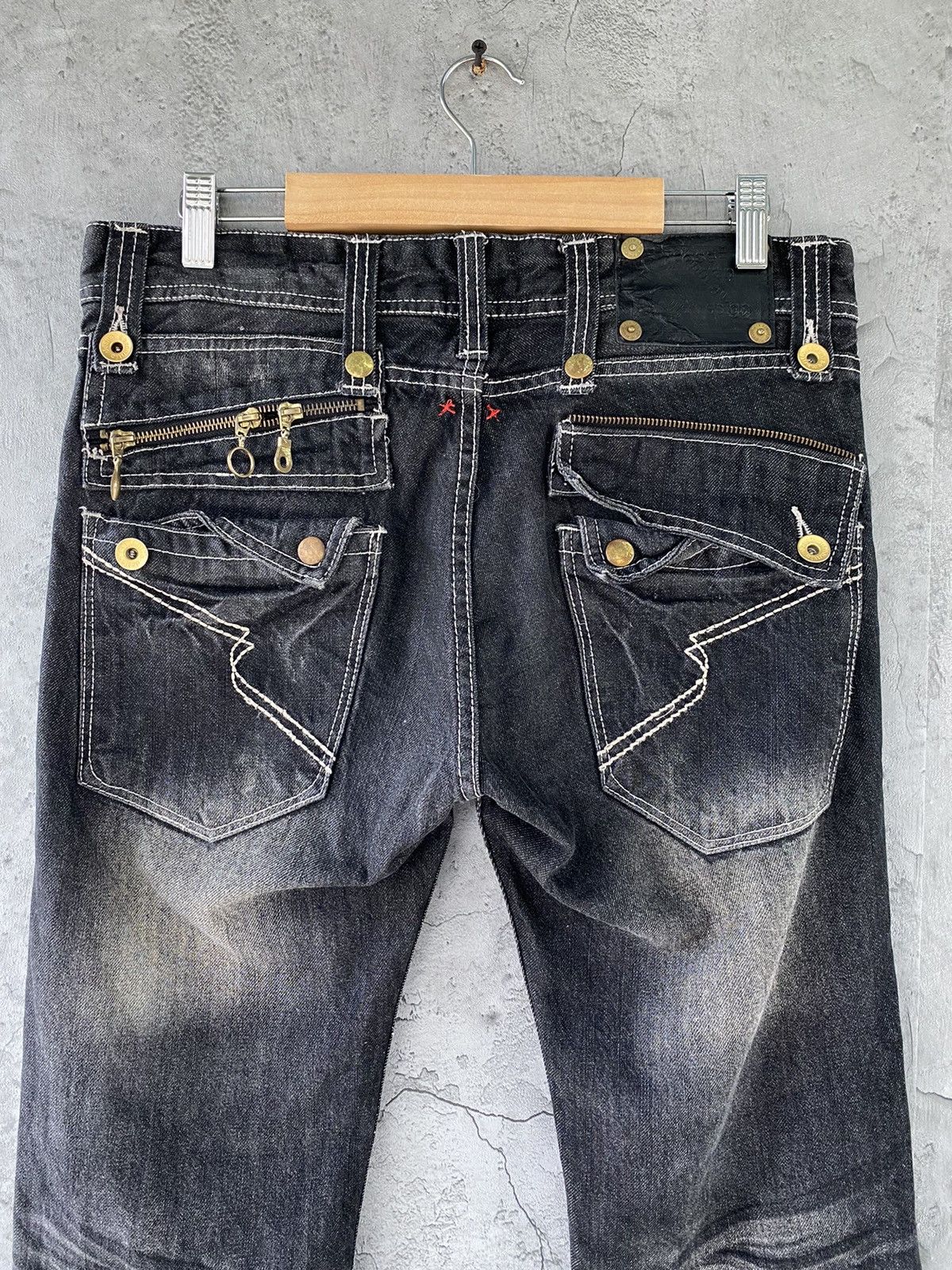 Designer × Japanese Brand Semantic Design Japan Crazy Pocket Denim Pants Size US 32 / EU 48 - 10 Thumbnail