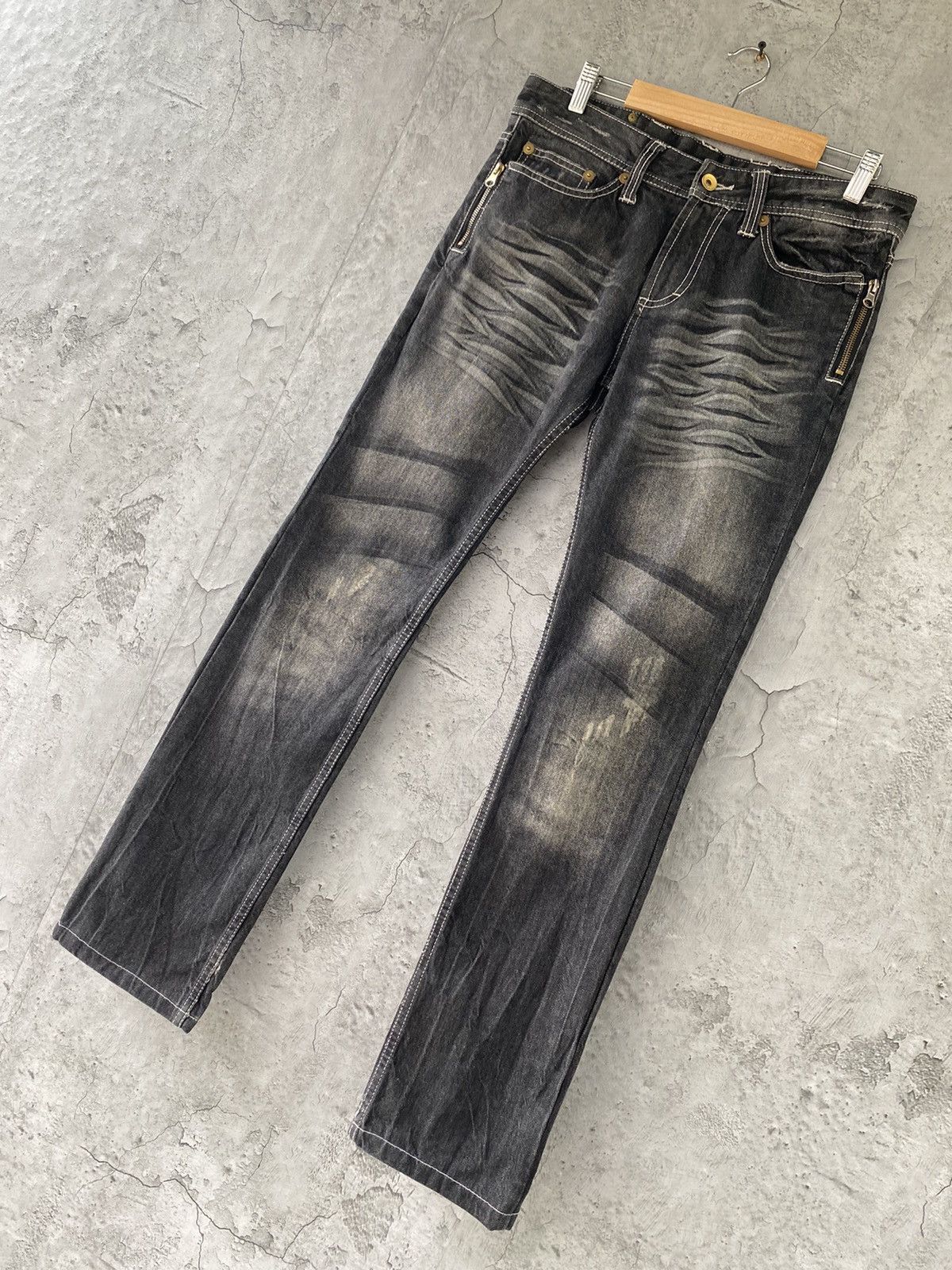 Designer × Japanese Brand Semantic Design Japan Crazy Pocket Denim Pants Size US 32 / EU 48 - 3 Thumbnail
