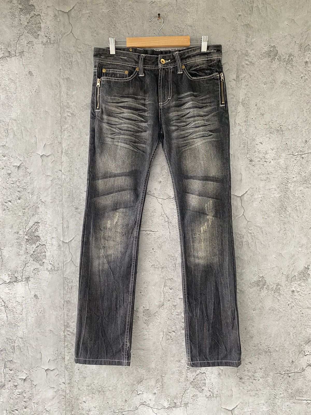 Designer × Japanese Brand Semantic Design Japan Crazy Pocket Denim Pants Size US 32 / EU 48 - 1 Thumbnail