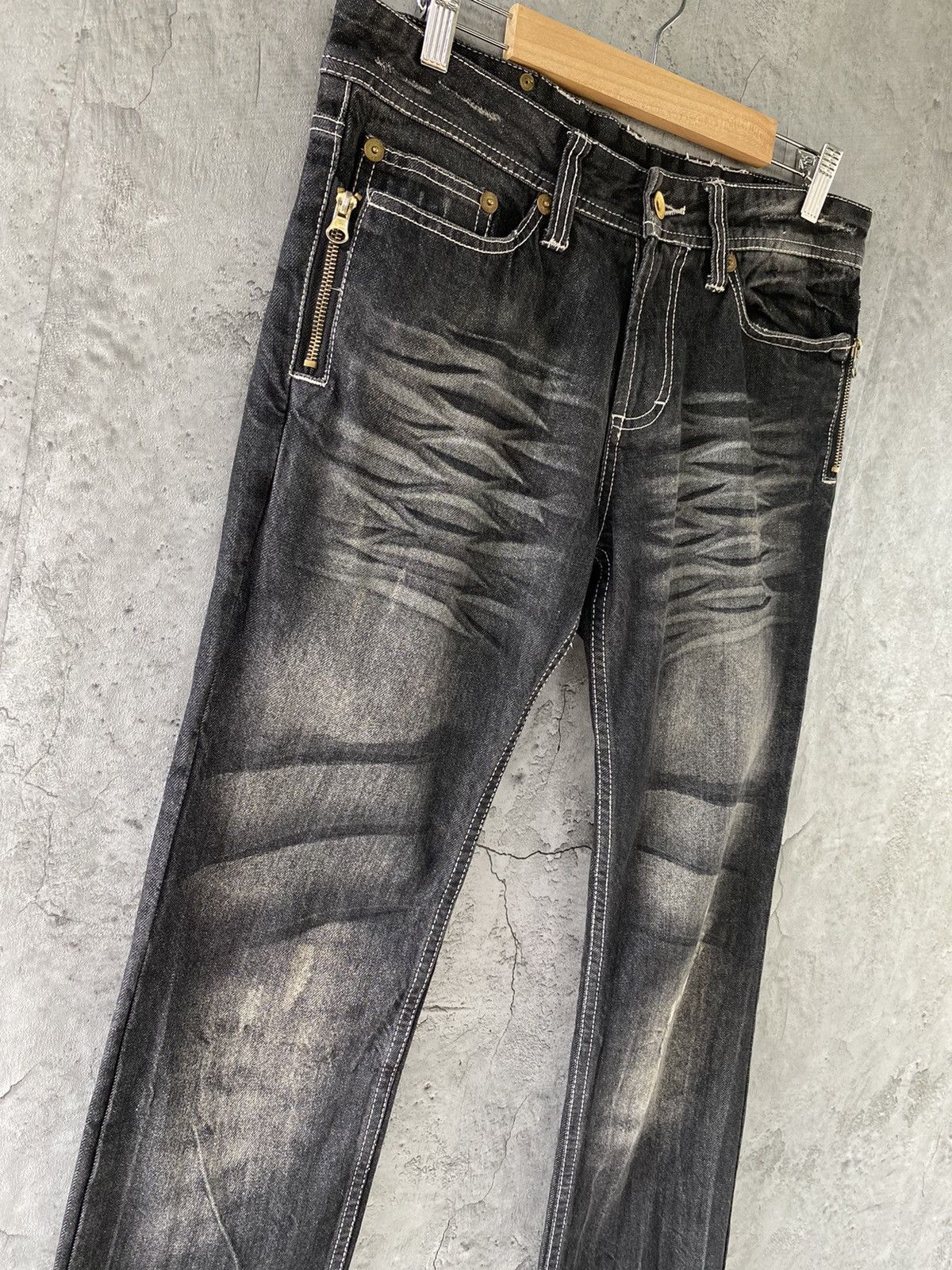 Designer × Japanese Brand Semantic Design Japan Crazy Pocket Denim Pants Size US 32 / EU 48 - 6 Thumbnail