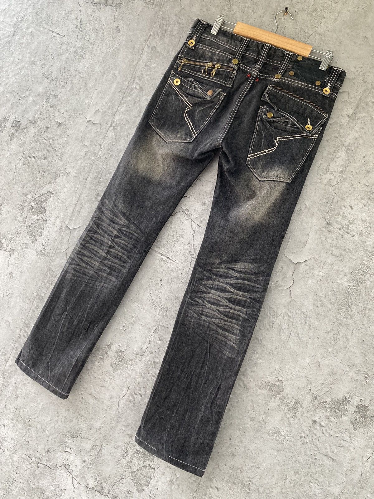 Designer × Japanese Brand Semantic Design Japan Crazy Pocket Denim Pants Size US 32 / EU 48 - 9 Thumbnail