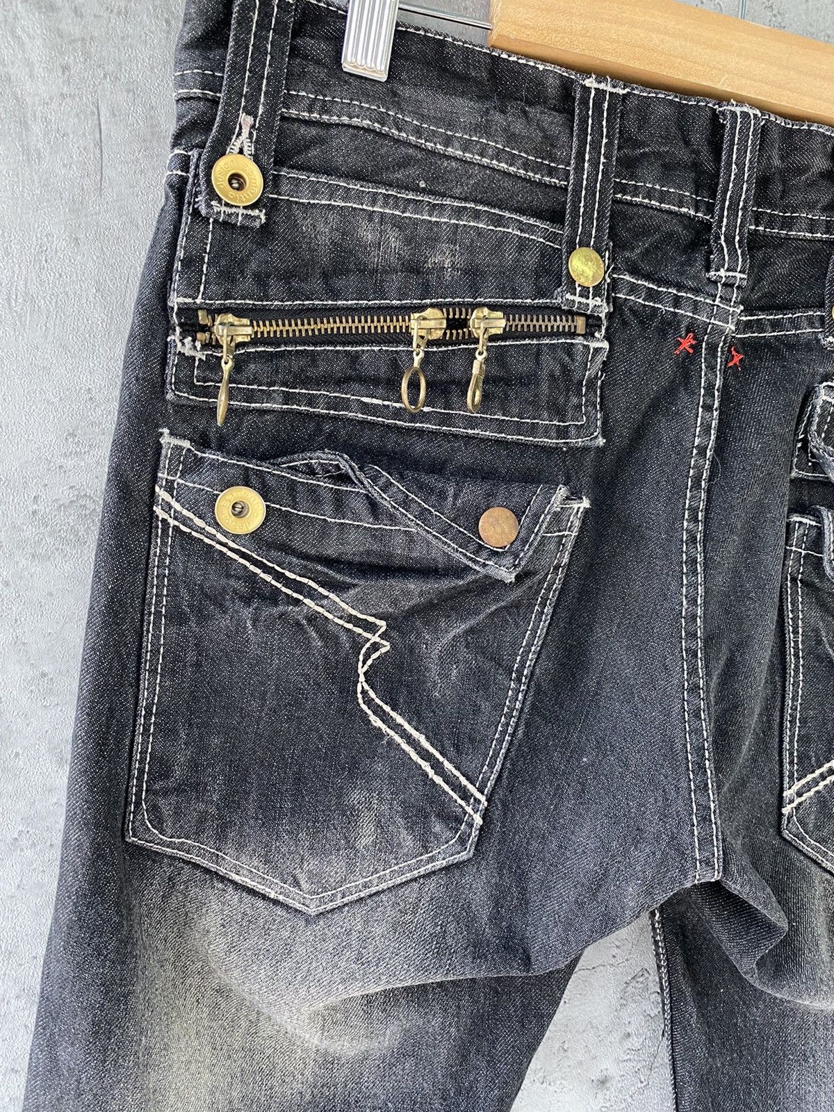 Designer × Japanese Brand Semantic Design Japan Crazy Pocket Denim Pants Size US 32 / EU 48 - 13 Thumbnail