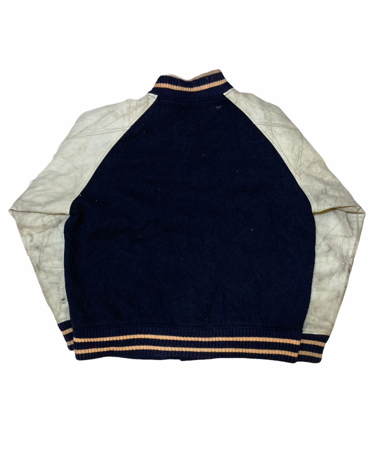 Japanese Brand The Blue Bear Leather Arm Varsity Jacket Size US M / EU 48-50 / 2 - 5 Thumbnail