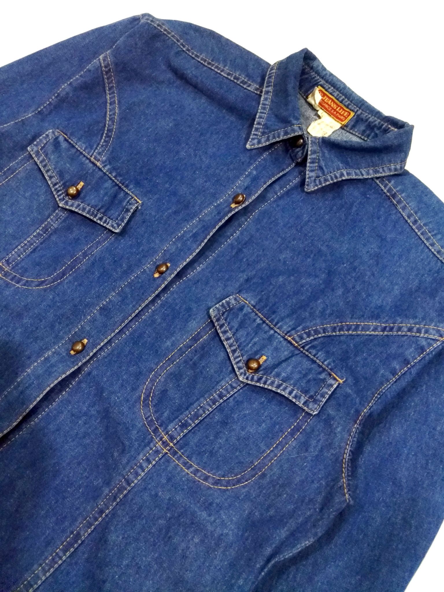 Designer × Other RARE! TRUE VTG ELEGANCE MADE IN WESTERN GERMANY DENIM SHIRT Size US M / EU 48-50 / 2 - 5 Thumbnail