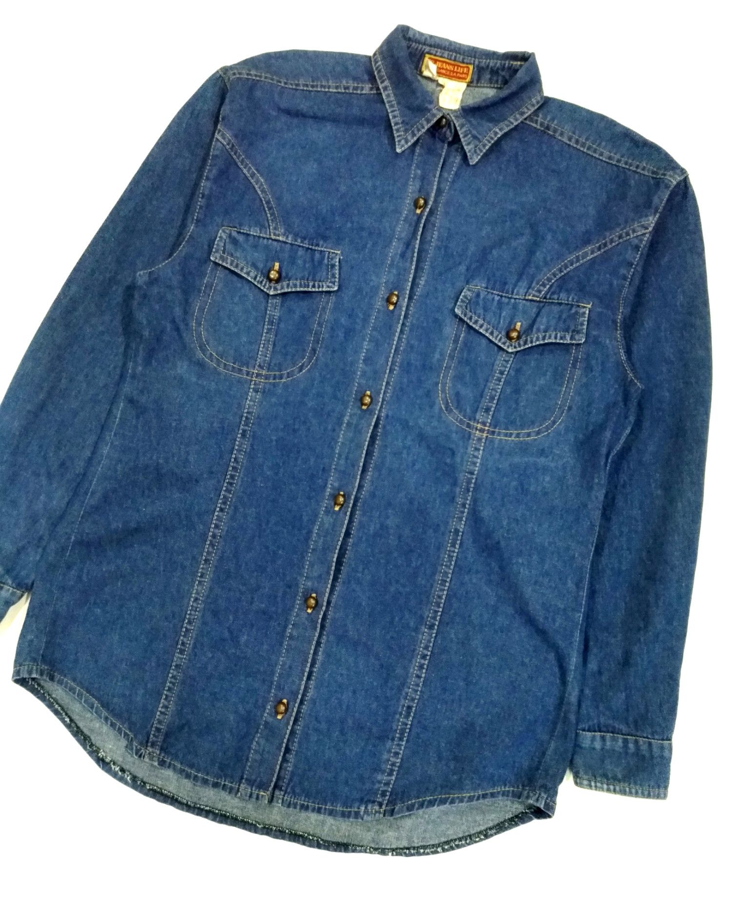 Designer × Other RARE! TRUE VTG ELEGANCE MADE IN WESTERN GERMANY DENIM SHIRT Size US M / EU 48-50 / 2 - 3 Thumbnail