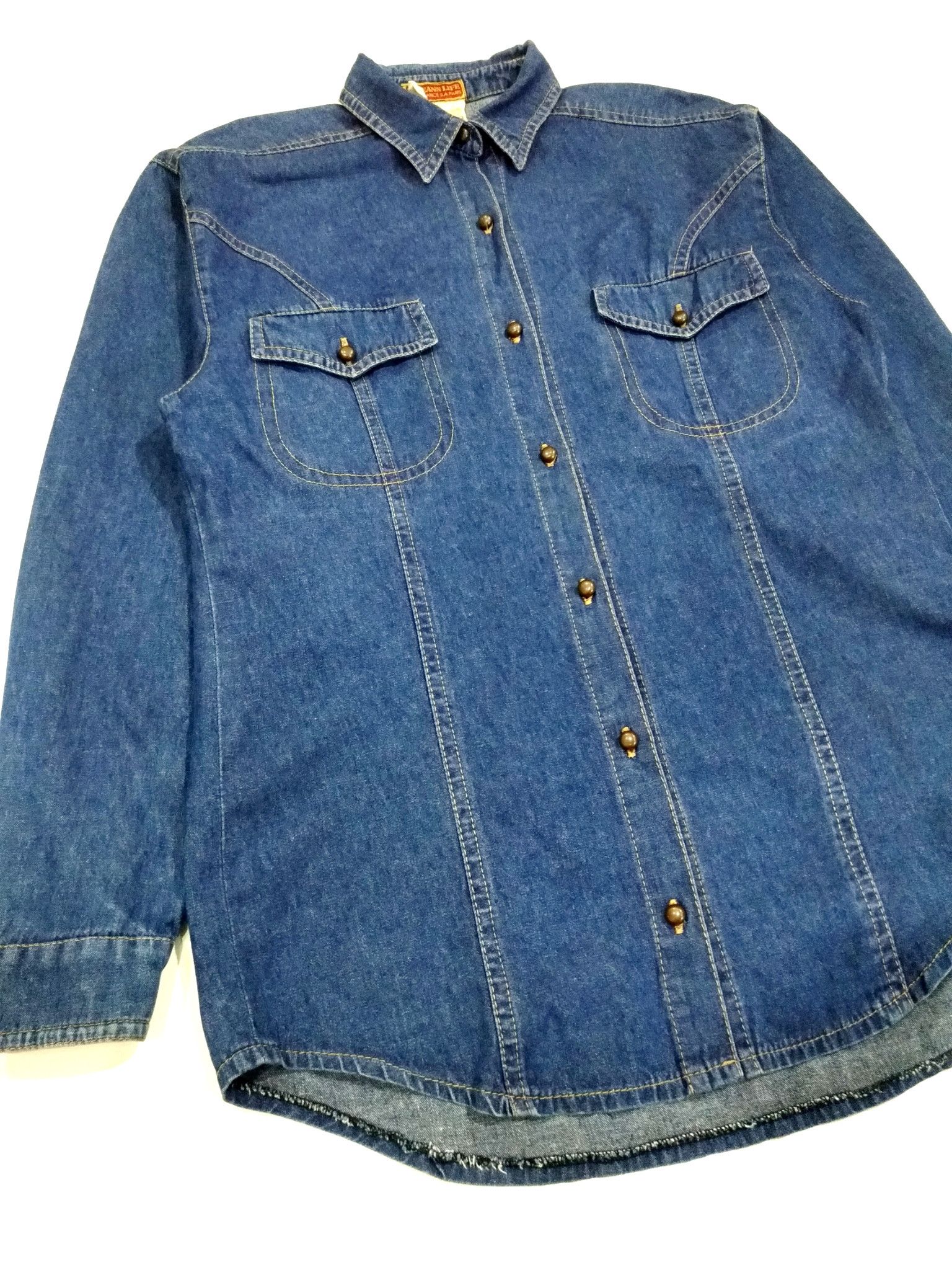 Designer × Other RARE! TRUE VTG ELEGANCE MADE IN WESTERN GERMANY DENIM SHIRT Size US M / EU 48-50 / 2 - 4 Thumbnail