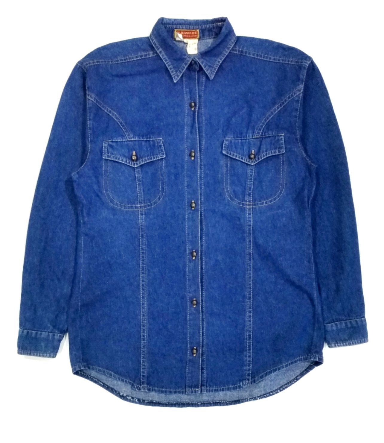 Designer × Other RARE! TRUE VTG ELEGANCE MADE IN WESTERN GERMANY DENIM SHIRT Size US M / EU 48-50 / 2 - 1 Thumbnail