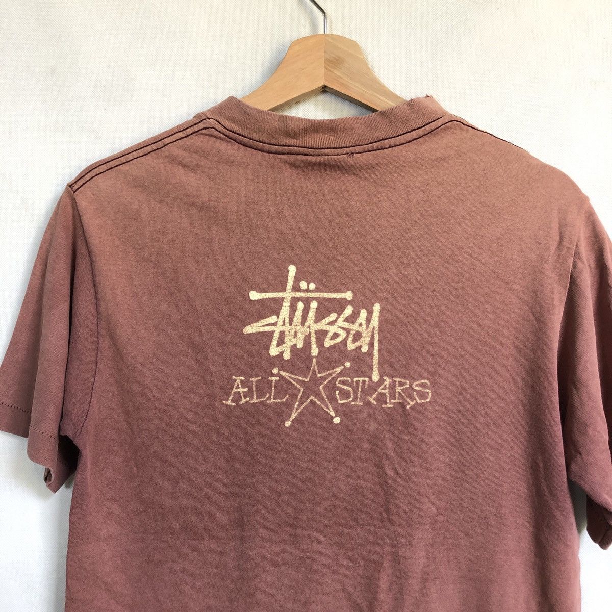 Stussy Vintage 80s Stussy All Stars Faded Tee Size US S / EU 44-46 / 1 - 8 Thumbnail