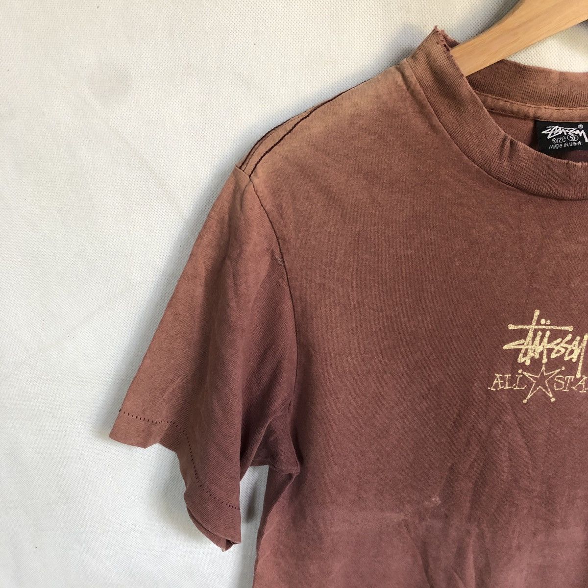 Stussy Vintage 80s Stussy All Stars Faded Tee Size US S / EU 44-46 / 1 - 5 Thumbnail