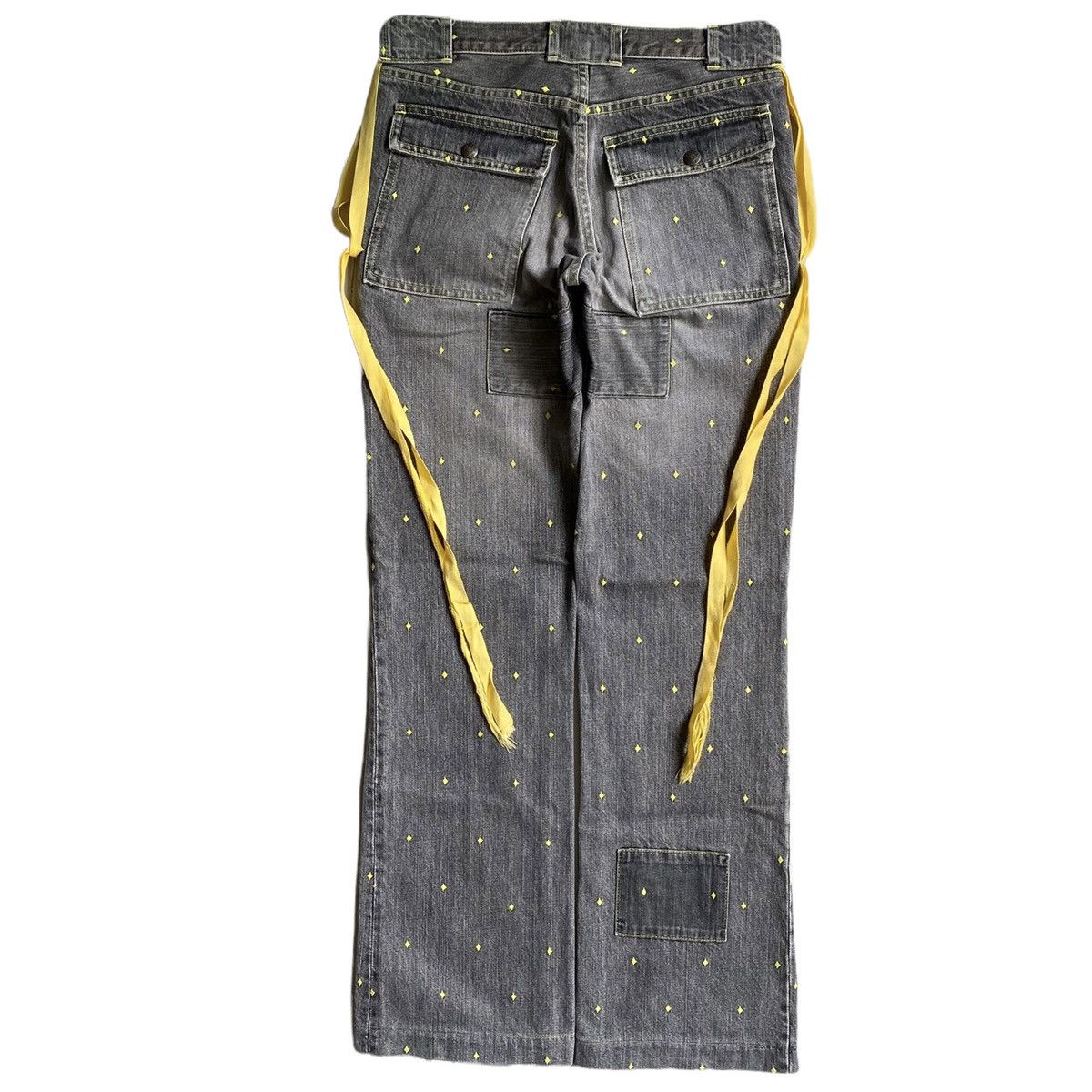 Undercover SS02 Illusion Of Haze Diamond Embroidered Denim Size US 30 / EU 46 - 2 Thumbnail