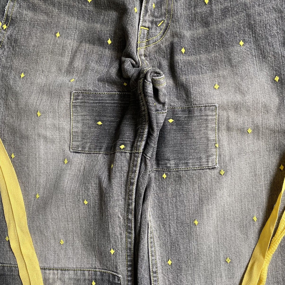 Undercover SS02 Illusion Of Haze Diamond Embroidered Denim Size US 30 / EU 46 - 5 Thumbnail