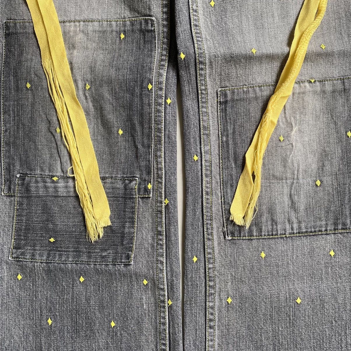 Undercover SS02 Illusion Of Haze Diamond Embroidered Denim Size US 30 / EU 46 - 3 Thumbnail