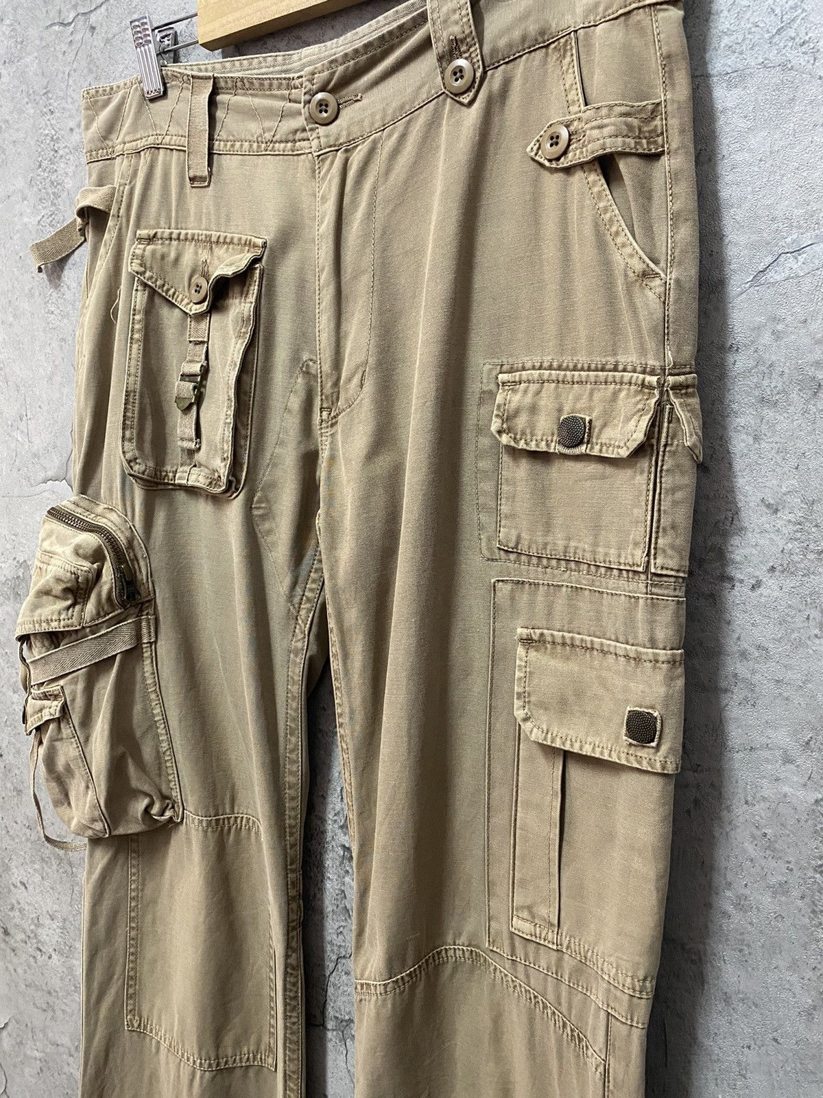 Designer × Japanese Brand Audienee Japan Parachute Utility Reconstructed Cargo Pants Size US 33 - 7 Thumbnail