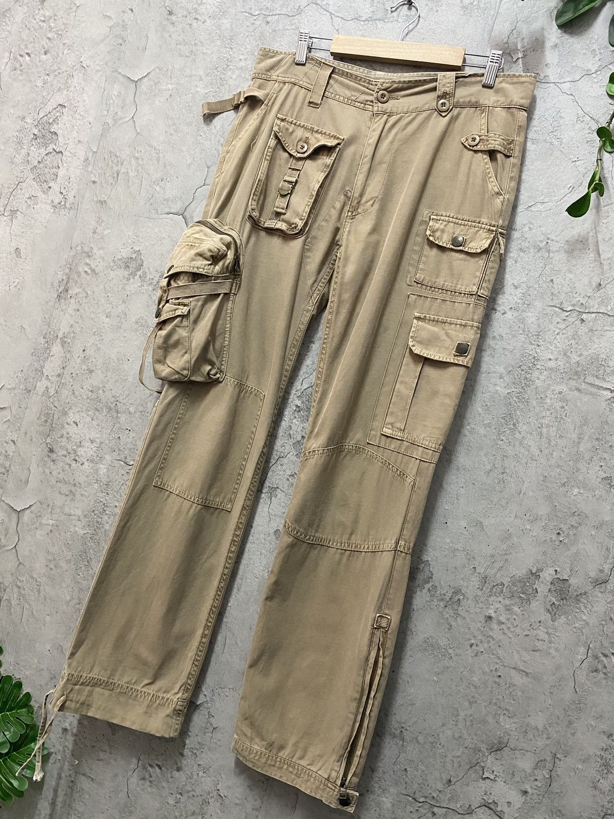 Designer × Japanese Brand Audienee Japan Parachute Utility Reconstructed Cargo Pants Size US 33 - 3 Thumbnail
