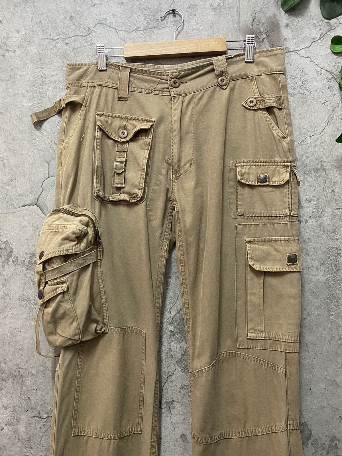 Designer × Japanese Brand Audienee Japan Parachute Utility Reconstructed Cargo Pants Size US 33 - 4 Thumbnail