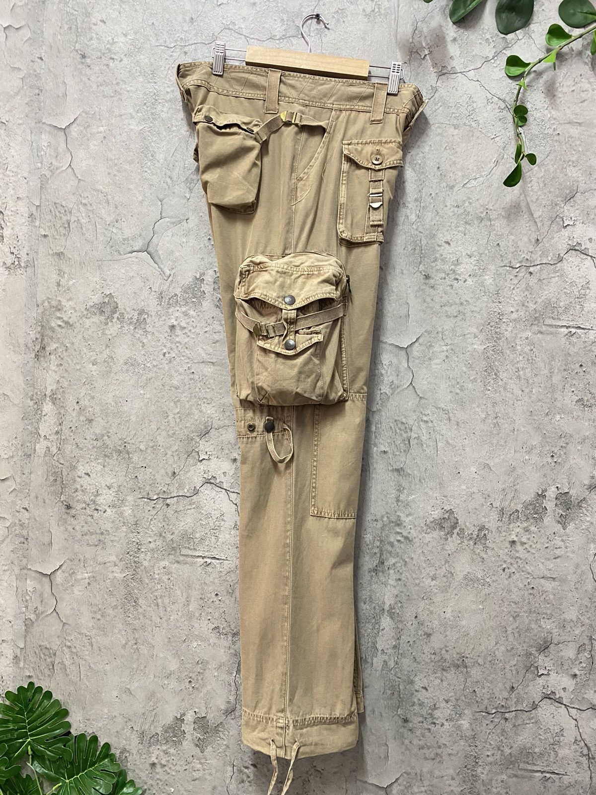 Designer × Japanese Brand Audienee Japan Parachute Utility Reconstructed Cargo Pants Size US 33 - 16 Thumbnail