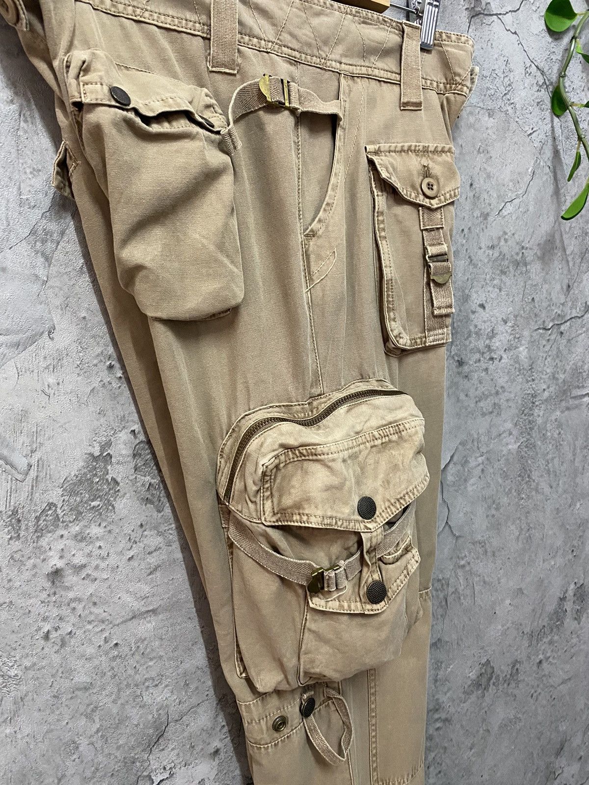 Designer × Japanese Brand Audienee Japan Parachute Utility Reconstructed Cargo Pants Size US 33 - 17 Thumbnail