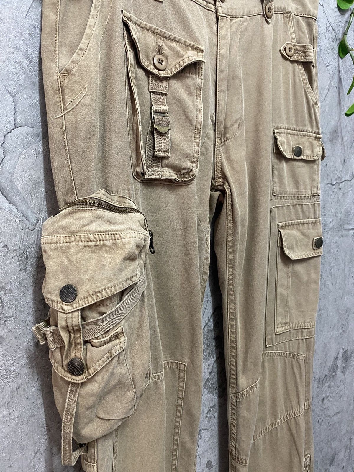 Designer × Japanese Brand Audienee Japan Parachute Utility Reconstructed Cargo Pants Size US 33 - 6 Thumbnail