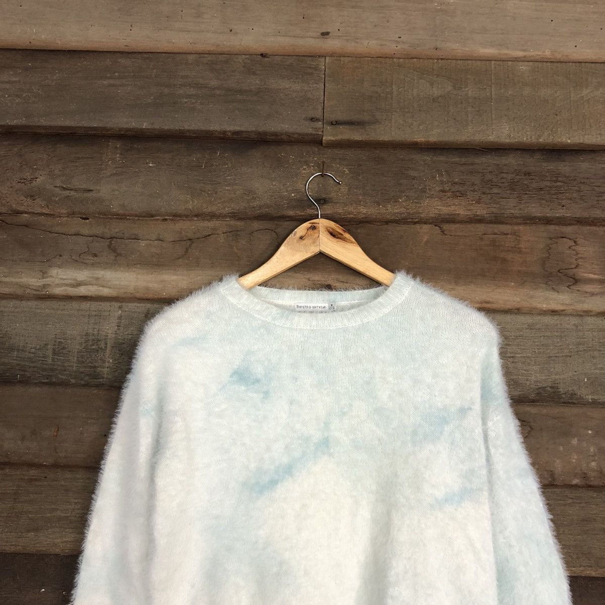 Bershka × Homespun Knitwear × Japanese Brand Bershka Light Blue Mohair fur shag shaggy Knitwear #c1051 Size US M / EU 48-50 / 2 - 2 Thumbnail
