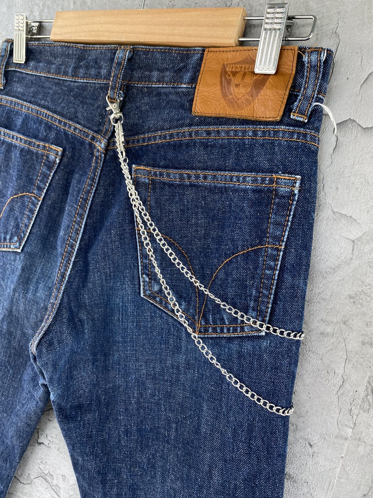 Hysteric Glamour Vintage Hysteric Glamour Chains Skinny Denim Pants Size US 28 / EU 44 - 12 Thumbnail