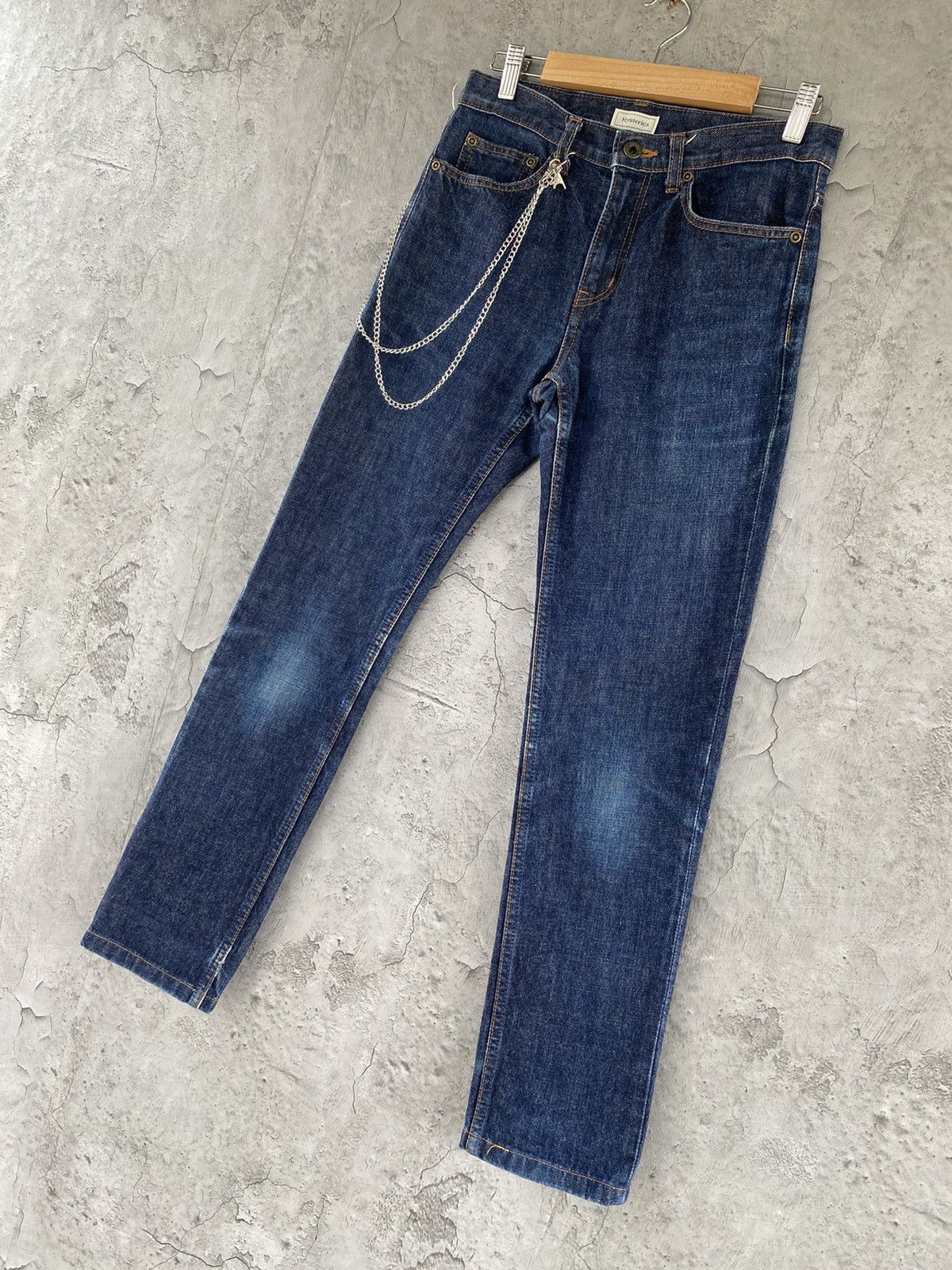 Hysteric Glamour Vintage Hysteric Glamour Chains Skinny Denim Pants Size US 28 / EU 44 - 3 Thumbnail