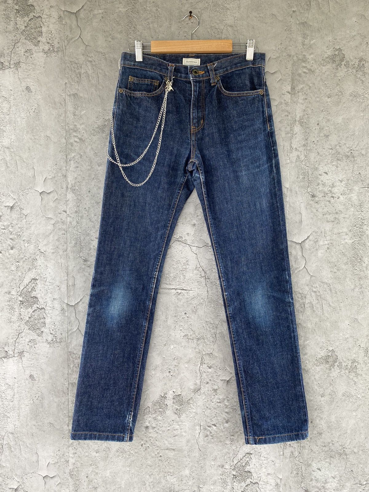 Hysteric Glamour Vintage Hysteric Glamour Chains Skinny Denim Pants Size US 28 / EU 44 - 1 Thumbnail