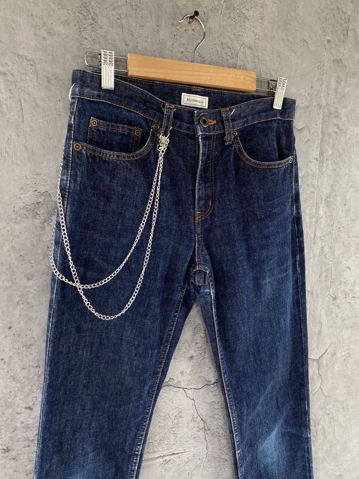 Hysteric Glamour Vintage Hysteric Glamour Chains Skinny Denim Pants Size US 28 / EU 44 - 6 Thumbnail