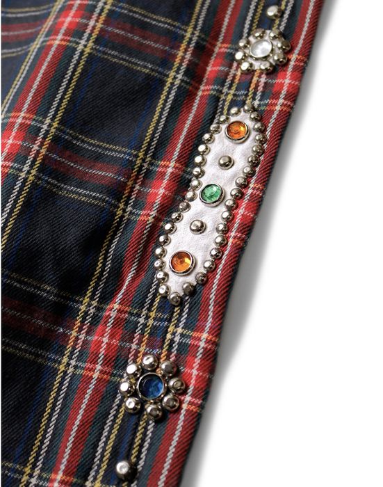 Kapital tartan studded on sale trousers