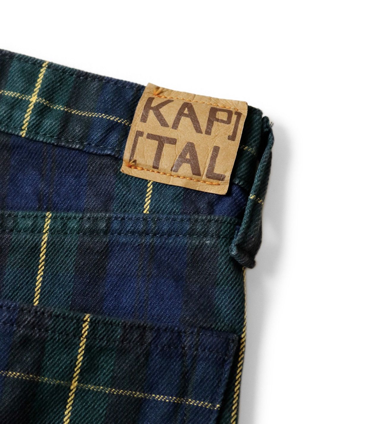 Kapital Kapital 11oz tartan checkered studded remake pants Size US 32 / EU 48 - 4 Thumbnail