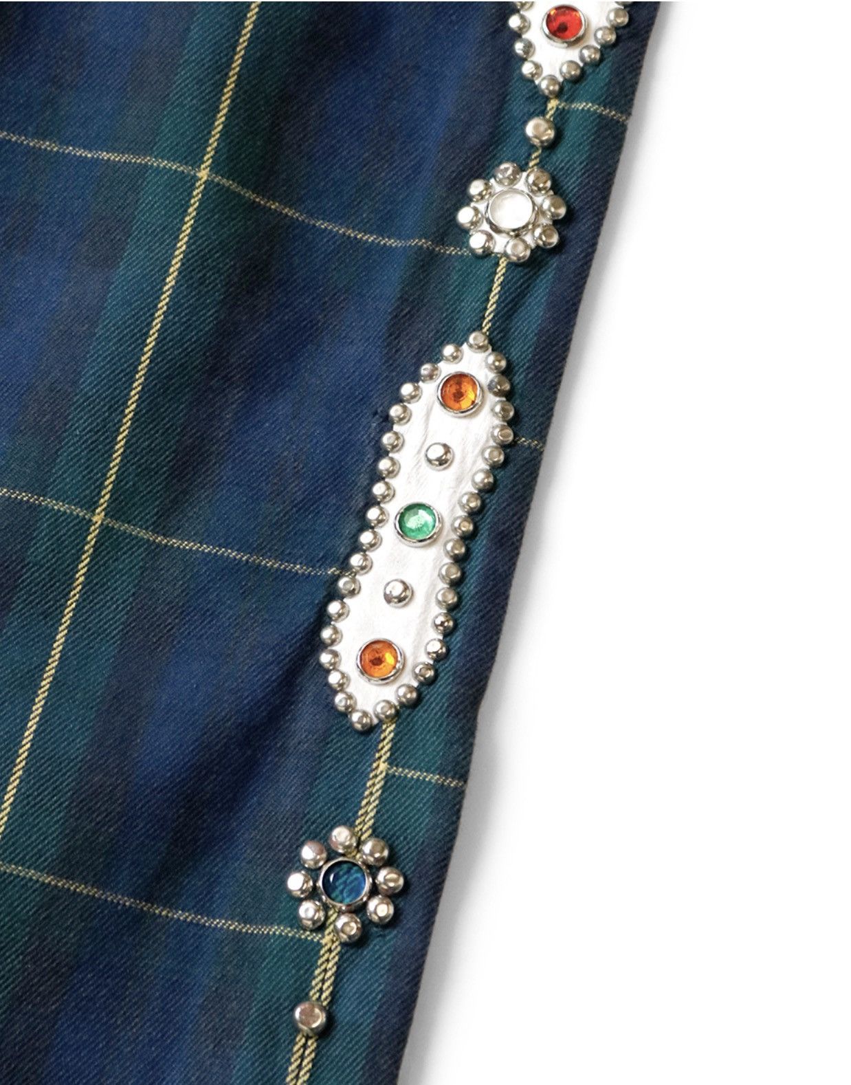 Kapital Kapital 11oz tartan checkered studded remake pants Size US 32 / EU 48 - 5 Thumbnail