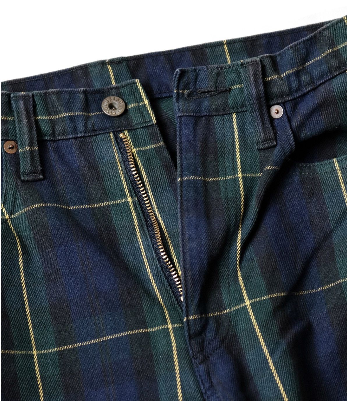 Kapital Kapital 11oz tartan checkered studded remake pants Size US 32 / EU 48 - 3 Thumbnail