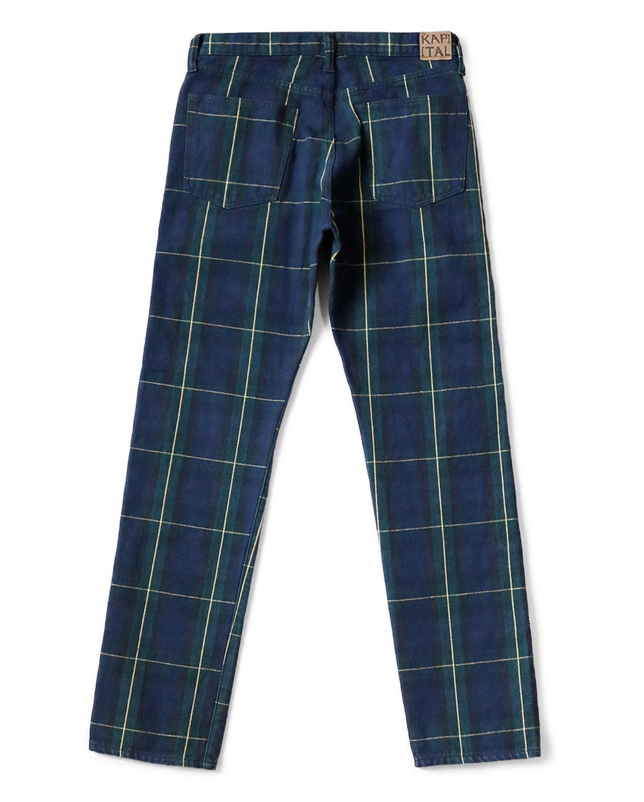 Kapital Kapital 11oz tartan checkered studded remake pants Size US 32 / EU 48 - 2 Thumbnail