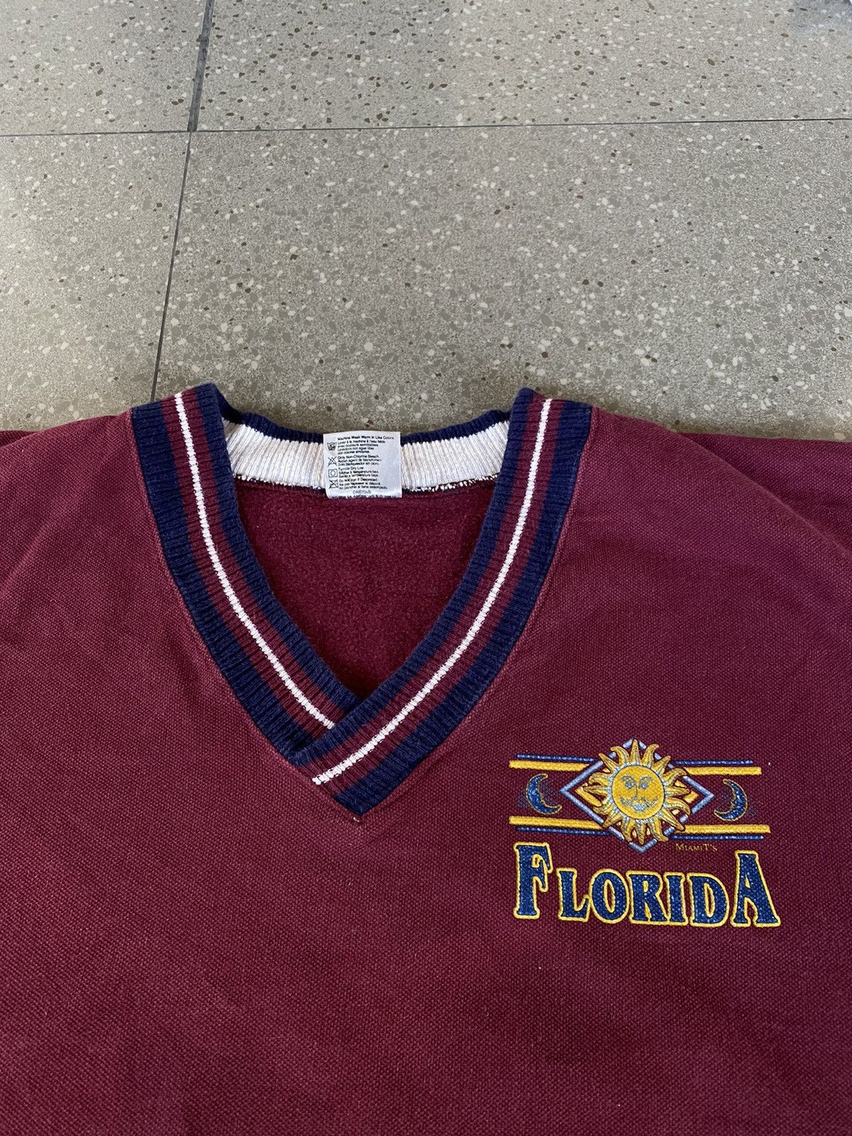 Vintage Vintage Oneita Sweatshirt Miami Florida Hawaii made in USA Size US XL / EU 56 / 4 - 4 Thumbnail