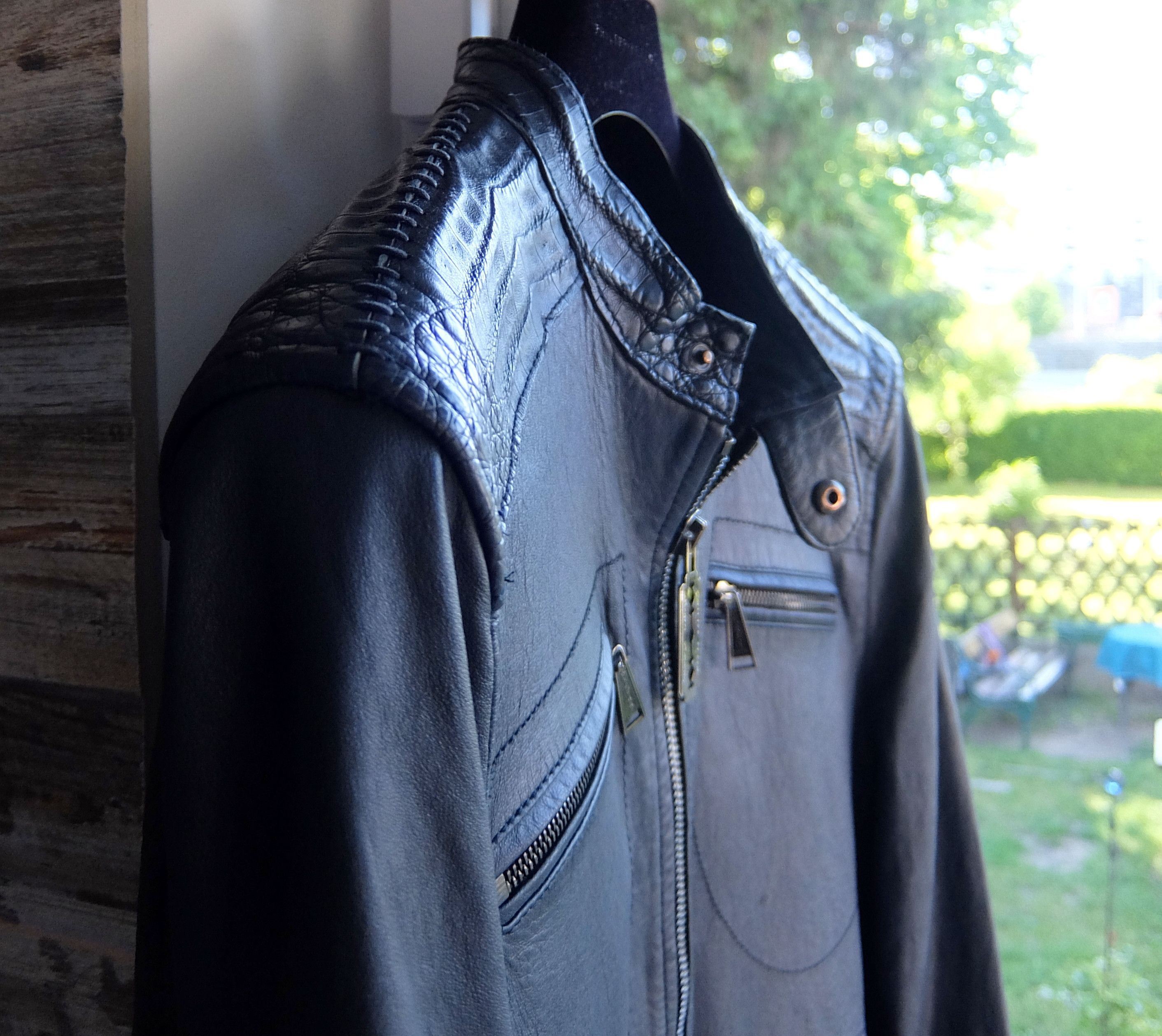 Philipp Plein Philipp Plein Croco Jacket XL blue crocodile leather Size US XL / EU 56 / 4 - 13 Thumbnail