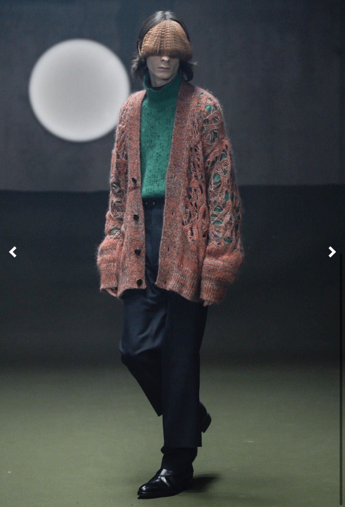 NAMACHEKO Green Mohair Jochen Turtleneck