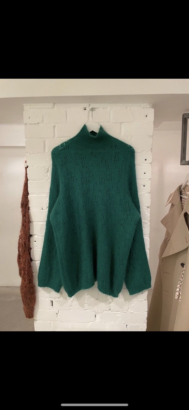 Namacheko NAMACHEKO Green Mohair Jochen Turtleneck Size US M / EU 48-50 / 2 - 2 Thumbnail