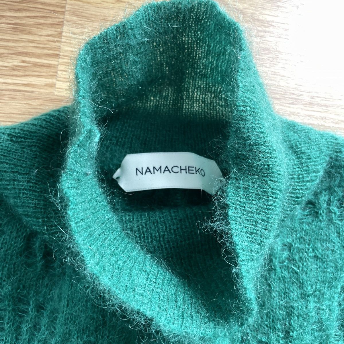 Namacheko NAMACHEKO Green Mohair Jochen Turtleneck Size US M / EU 48-50 / 2 - 4 Thumbnail