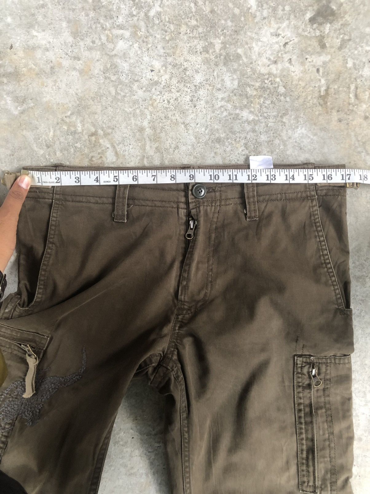 Seditionaries 291295=HOMME Embroidered Cargo Pants Tactical Multipocket Size US 33 - 17 Thumbnail
