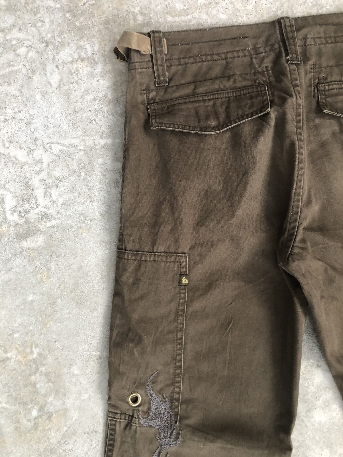 Seditionaries 291295=HOMME Embroidered Cargo Pants Tactical Multipocket Size US 33 - 9 Thumbnail