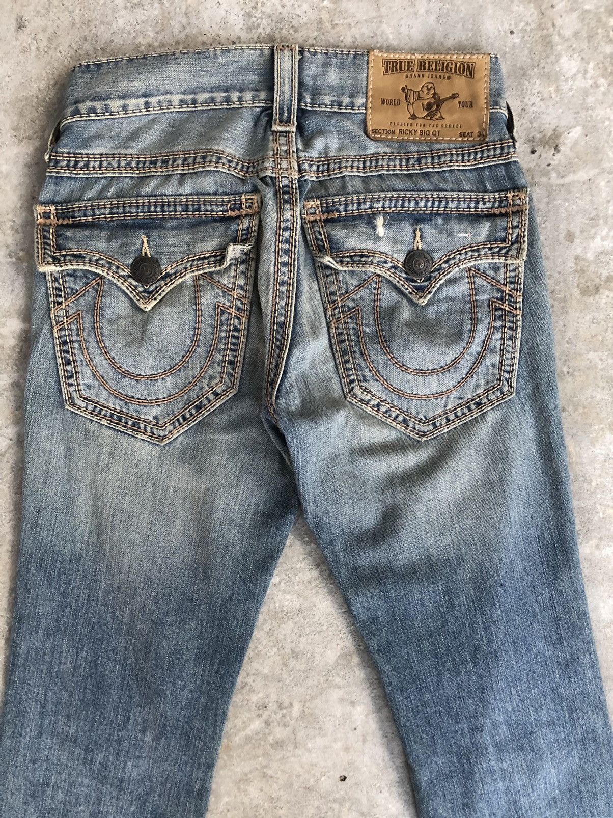 True Religion True Religion ricky Embroidered Jeans Distressed Jeans Size US 29 - 10 Thumbnail