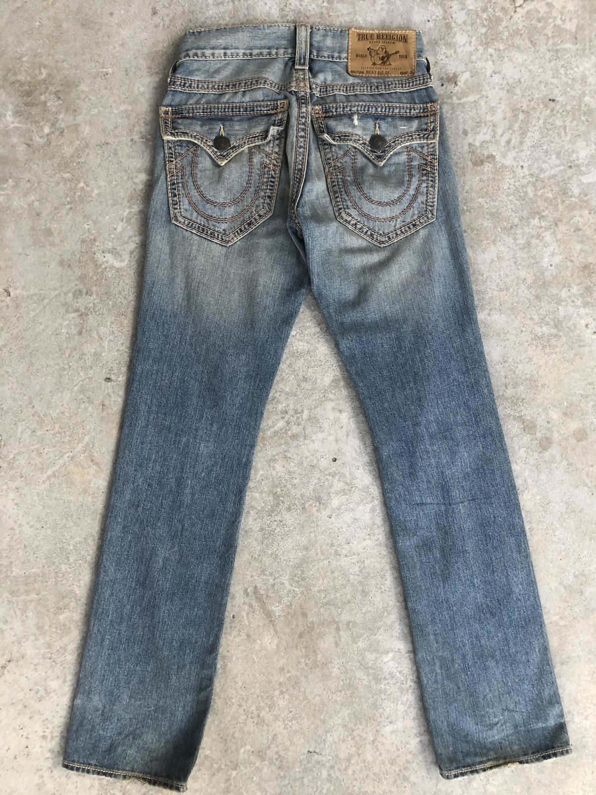 True Religion True Religion ricky Embroidered Jeans Distressed Jeans Size US 29 - 1 Thumbnail