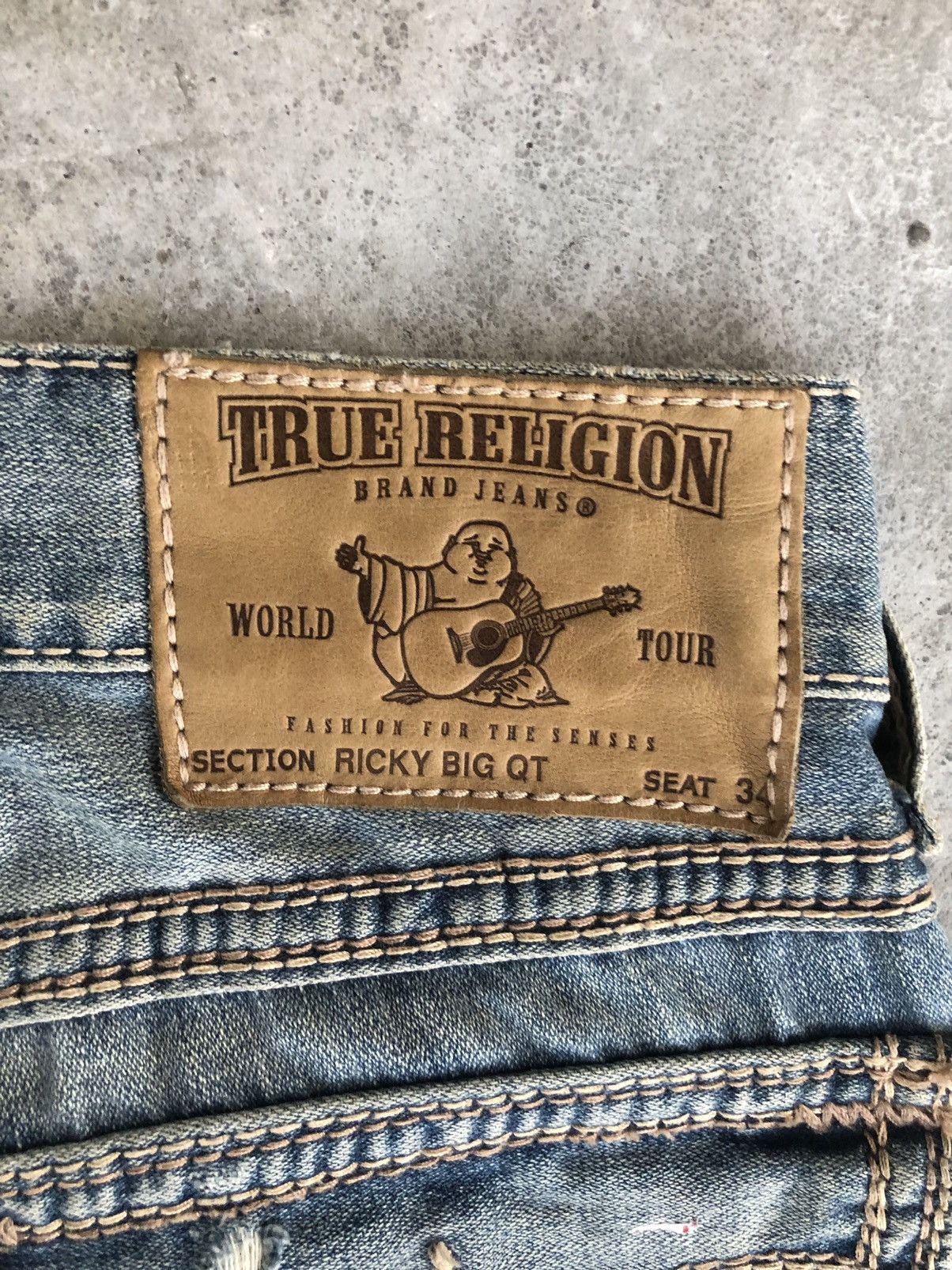 True Religion True Religion ricky Embroidered Jeans Distressed Jeans Size US 29 - 12 Thumbnail