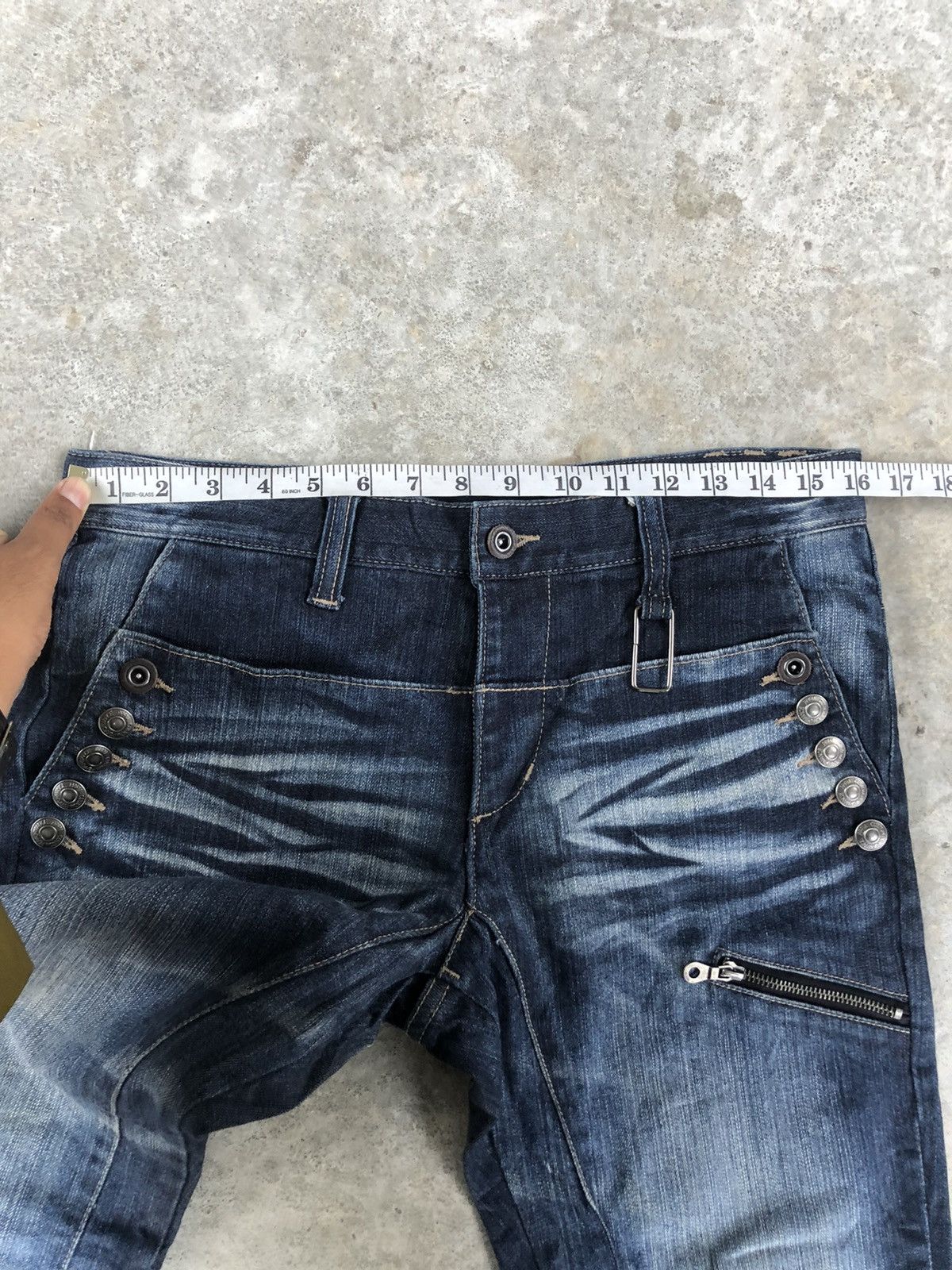 PPFM PPFM Distressed Denim Punk Style Size US 32 / EU 48 - 15 Thumbnail