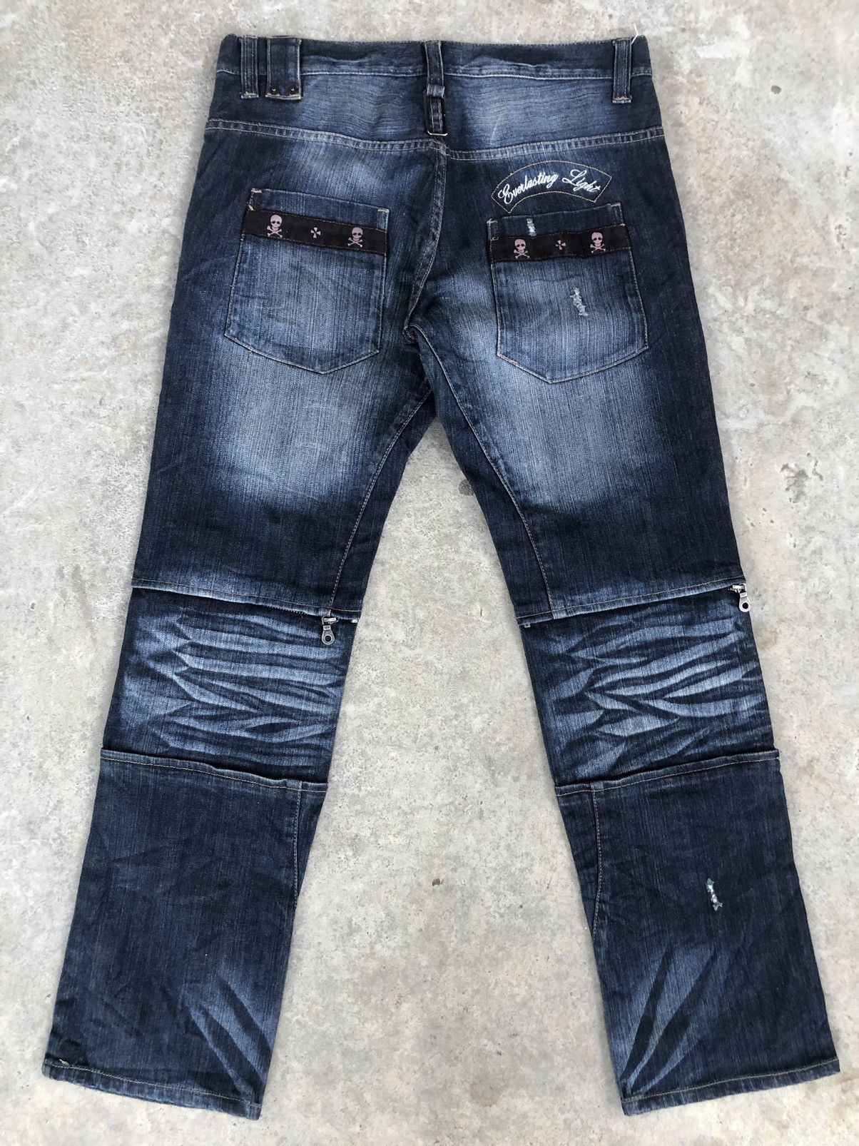 PPFM PPFM Distressed Denim Punk Style Size US 32 / EU 48 - 2 Thumbnail