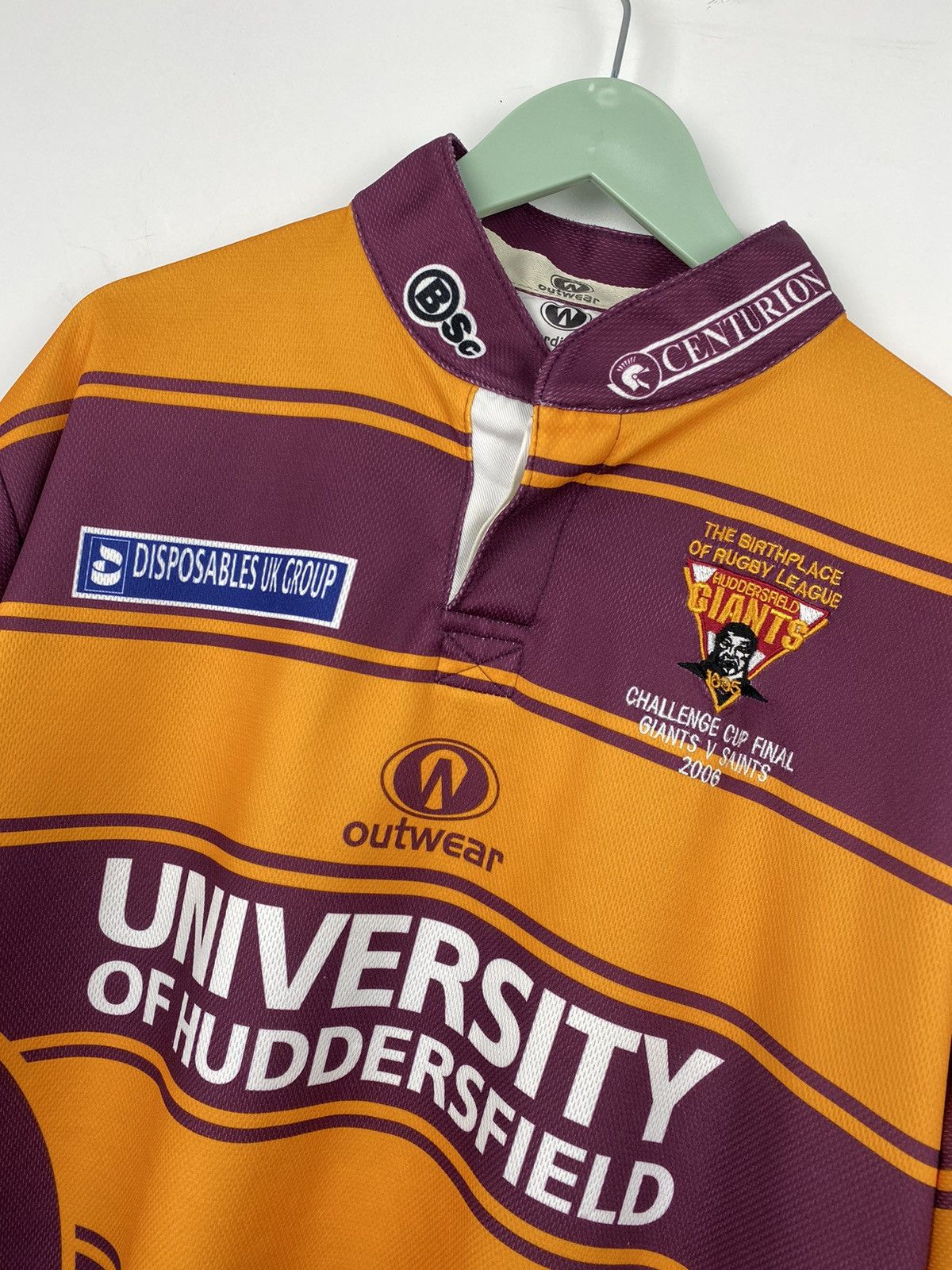 Vintage Huddersfield Rugby Giants Cup Final 2006 Jersey Wigan Lions Size US XL / EU 56 / 4 - 2 Thumbnail