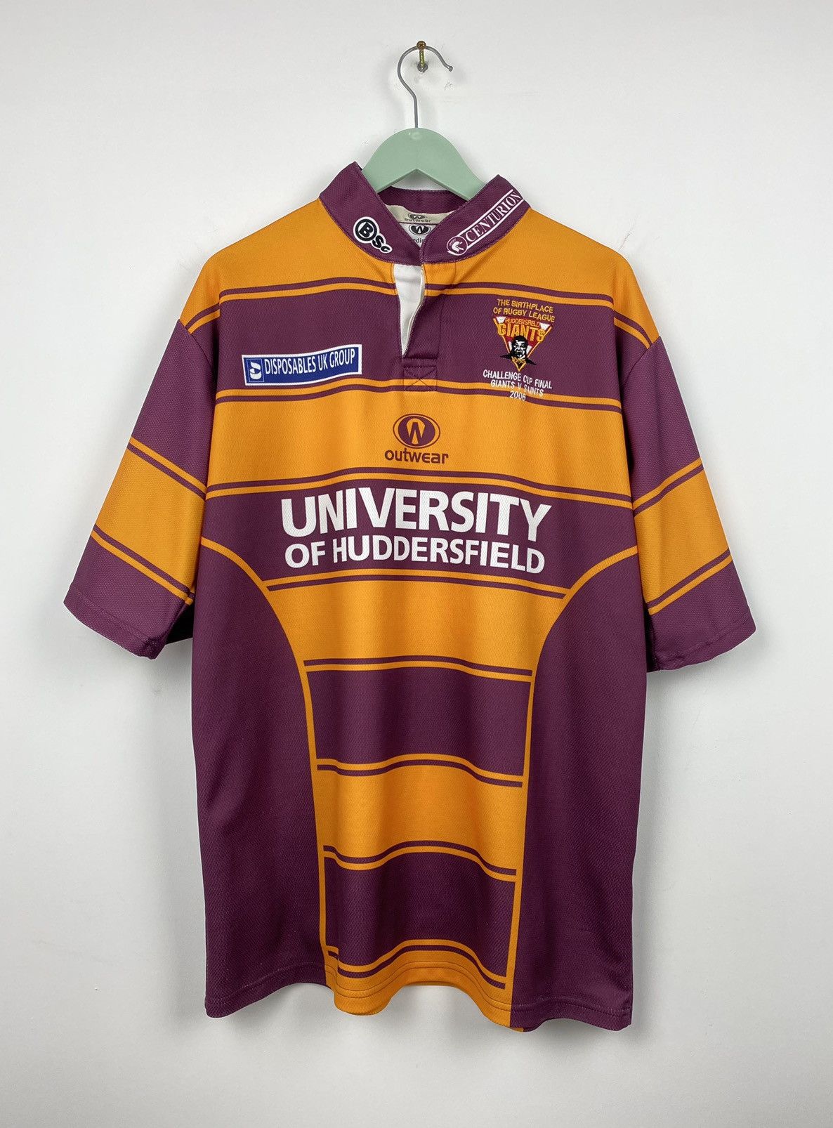 Vintage Huddersfield Rugby Giants Cup Final 2006 Jersey Wigan Lions Size US XL / EU 56 / 4 - 1 Thumbnail