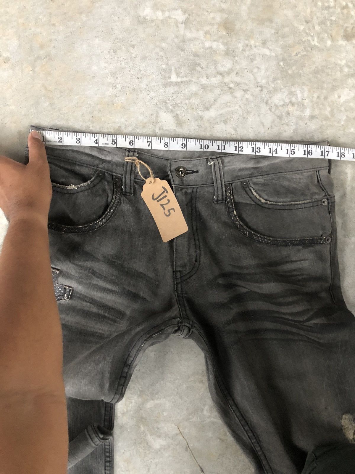 semanticdesign Semantic Design Snake Skin Leather Flared Jeans Size US 34 / EU 50 - 16 Thumbnail